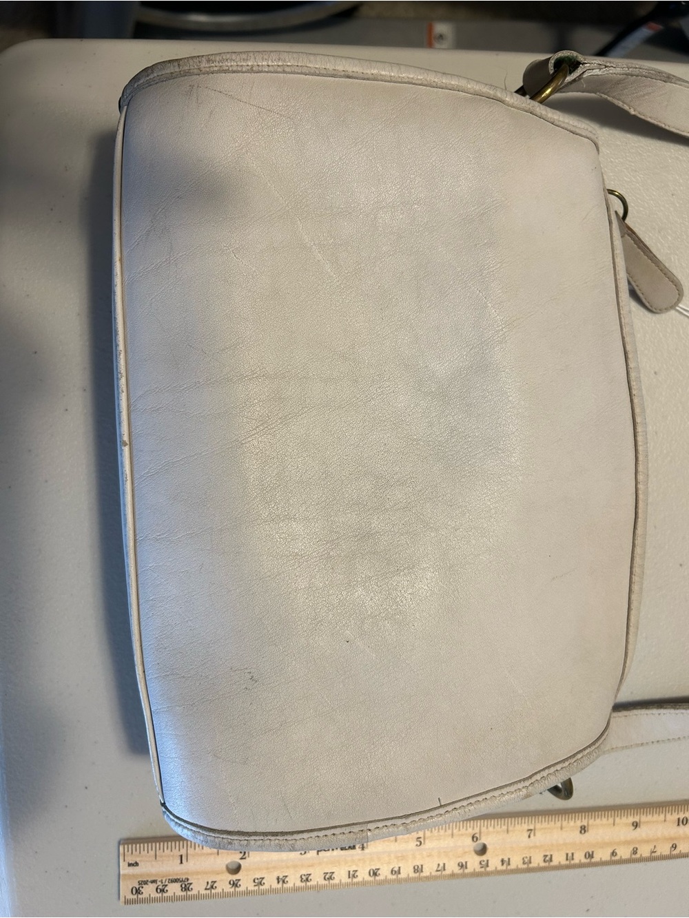Coach Vintage  White Crossbody Bag - Women's Leather Shoulder Purse
